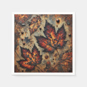 Gritty Herfst rottende bladeren Découpage servette Servet (Voorkant)