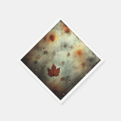 Gritty Herfst Steamy Window Glass Découpage Servet (Hoek)