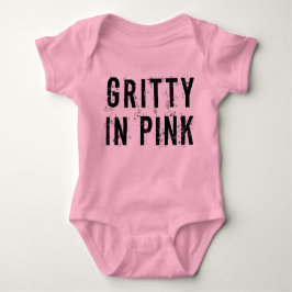 Gritty In Pink - Baby Jersey Bodysuit (Roze)
