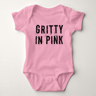 Gritty In Pink - Baby Jersey Bodysuit (Roze)