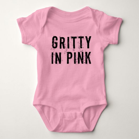 Gritty In Pink - Baby Jersey Bodysuit (Roze) (Voorkant)