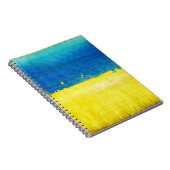Gritty Ukraine Flag Notitieboek (Rechterzijde)