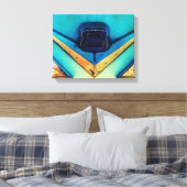 Gritty V8 Grote of Kleine Blokmotor Canvas Afdruk (Insitu (Slaapkamer))