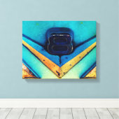 Gritty V8 Grote of Kleine Blokmotor Canvas Afdruk (Insitu (Houten vloer))