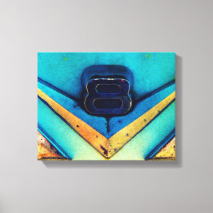 Gritty V8 Grote of Kleine Blokmotor Canvas Afdruk