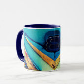 Gritty V8-motoremblem Mok (Voorkant links)