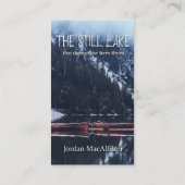 Gritty Waterverf Crime Author Visitekaartje (Achterkant)