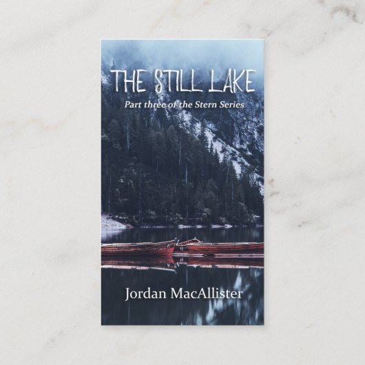 Gritty Waterverf Crime Author Visitekaartje (Achterkant)