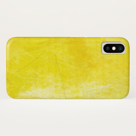 Gritty Yellow Waterverf Case-Mate iPhone Case (Achterkant (horizontaal))