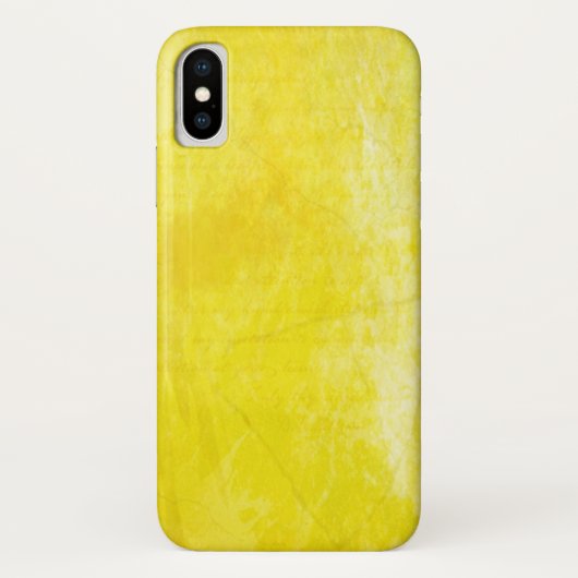 Gritty Yellow Waterverf Case-Mate iPhone Case (Achterkant)