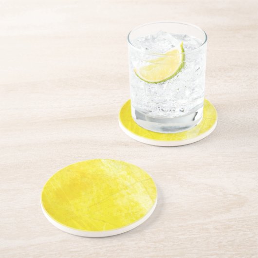 Gritty Yellow Zandsteen Onderzetter (Zijkant)