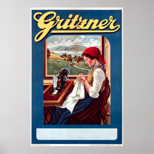 Gritzner Naaimachine Poster