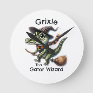 Grixie The Gator Wizard komt met Halloween Ronde Klok
