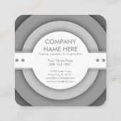 griyscale retro trouwerekkaart klantenkaartje (Achterkant)