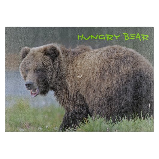 Griz snijbord Hongaars Beer Snijplank (Voorkant)