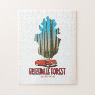 Grizdale bos Lake District Engeland kaart Legpuzzel