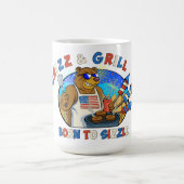 Grizz & Grill: Geboren om het bier, de hamburger,  Koffiemok (Center)