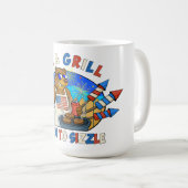 Grizz & Grill: Geboren om het bier, de hamburger,  Koffiemok (Voorkant rechts)