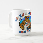 Grizz & Grill: Geboren om het bier, de hamburger,  Koffiemok (Voorkant links)