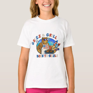 Grizz & Grill: Geboren om het bier, de hamburger,  T-shirt