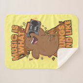 Grizz - Music is What Feelings Sound Like Sherpa Deken (Voorkant (horizontaal))