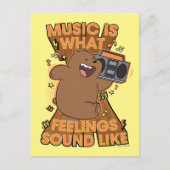 Grizz - Muziek is hoe het klinkt Briefkaart (Voorkant)