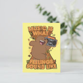 Grizz - Muziek is hoe het klinkt Briefkaart (Staand voorkant)