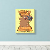 Grizz - Muziek is hoe het klinkt Canvas Afdruk (Insitu (Houten vloer))