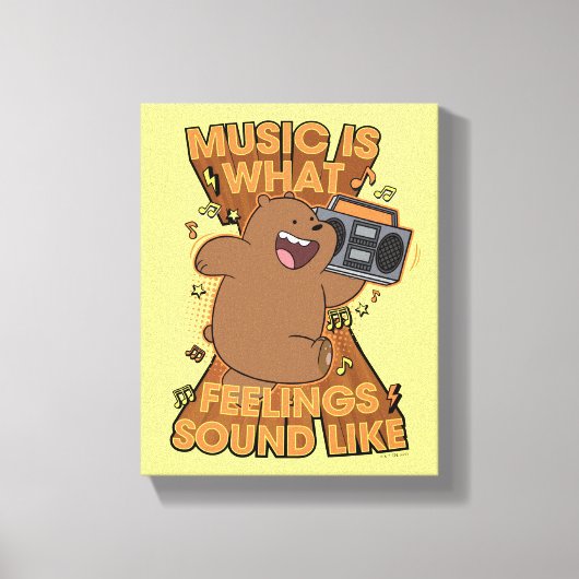 Grizz - Muziek is hoe het klinkt Canvas Afdruk (Voorkant)