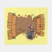 Grizz - Muziek is hoe het klinkt Fleece Deken (Voorkant (Horizontaal))