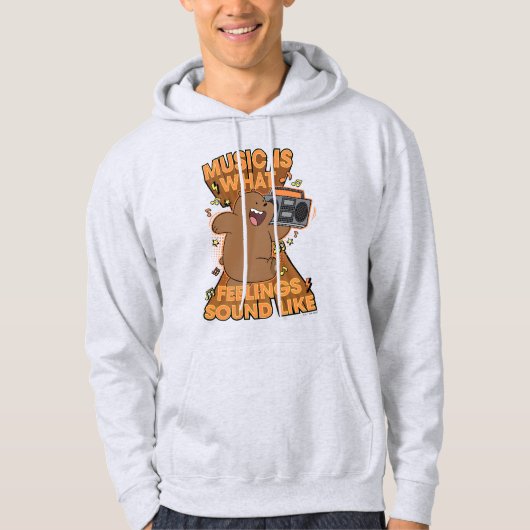 Grizz - Muziek is hoe het klinkt Hoodie (Voorkant)