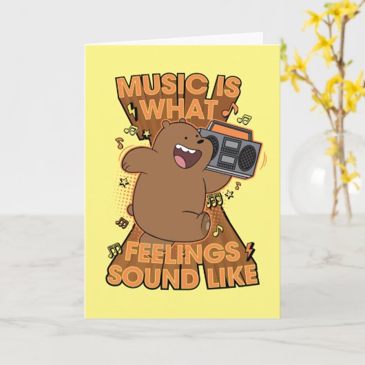 Grizz - Muziek is hoe het klinkt Kaart (Gele Bloem)
