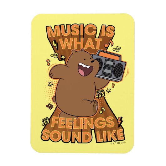 Grizz - Muziek is hoe het klinkt Magneet (Verticaal)