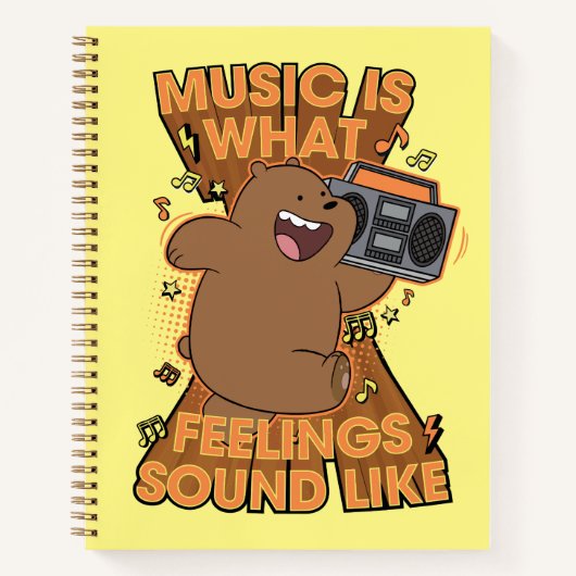 Grizz - Muziek is hoe het klinkt Notitieboek (Voorkant)