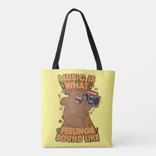 Grizz - Muziek is hoe het klinkt Tote Bag (Achterkant)