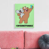 Grizz & Nom Nom - #InternetFamous Canvas Afdruk (Insitu (Woonkamer))