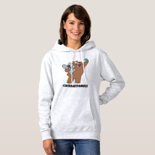 Grizz & Nom Nom - #InternetFamous Hoodie (Voorkant volledig)