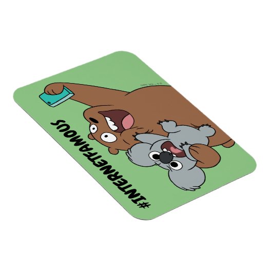 Grizz & Nom Nom - #InternetFamous Magneet (Rechterzijde)