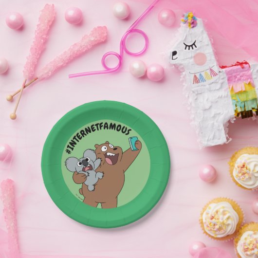 Grizz & Nom Nom - #InternetFamous Papieren Bordje (Feest)