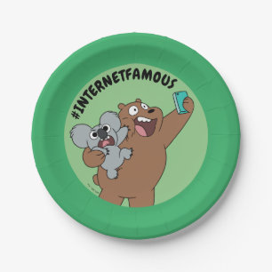 Grizz & Nom Nom - #InternetFamous Papieren Bordje