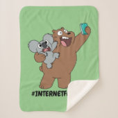 Grizz & Nom Nom - #InternetFamous Sherpa Deken (Voorkant)