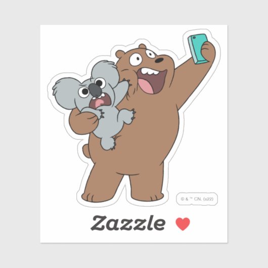 Grizz & Nom Nom - #InternetFamous Sticker (Vel)