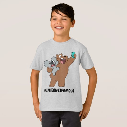 Grizz & Nom Nom - #InternetFamous T-shirt (Voorkant volledig)