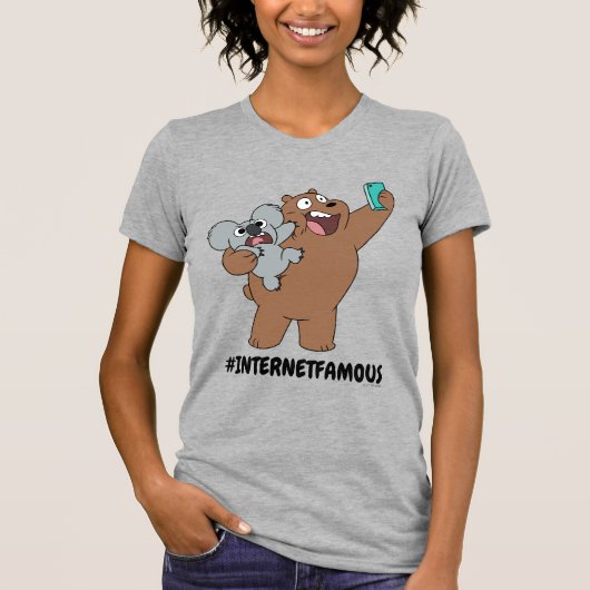 Grizz & Nom Nom - #InternetFamous T-shirt (Voorkant)