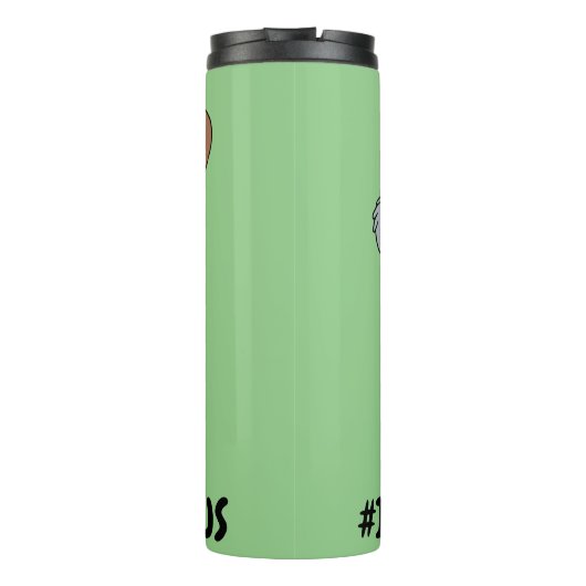 Grizz & Nom Nom - #InternetFamous Thermosbeker (Achterkant)