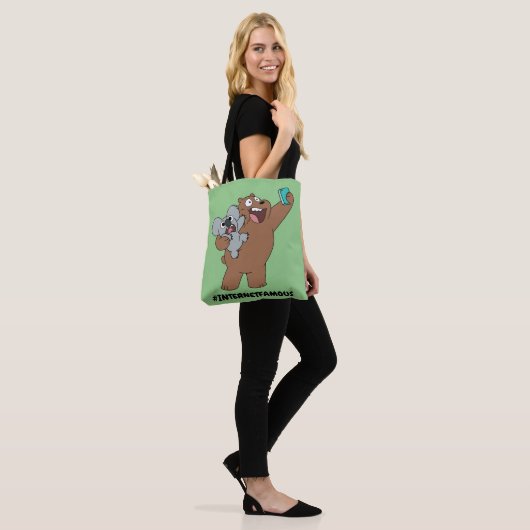 Grizz & Nom Nom - #InternetFamous Tote Bag (Op model)