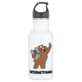 Grizz & Nom Nom - #InternetFamous Waterfles (Voorkant)