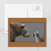 Grizzle Beer ontmoet Raccoon Briefkaart (Voorkant / Achterkant)
