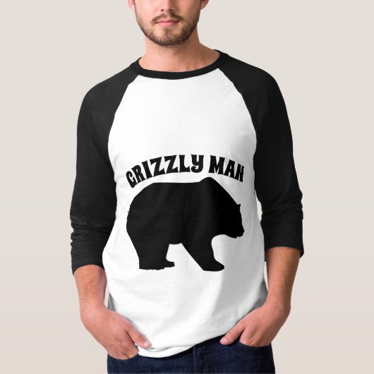 GRIZZLE MAN BEER T-SHIRTS (Voorkant)