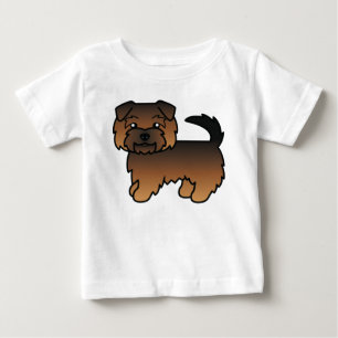 Grizzle Norfolk Terrier Hondenillustratie